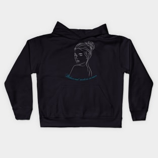 Delusional modern woman Kids Hoodie